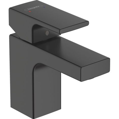 HANSGROHE Vernis Shape Waschtischarmatur 70 ohne Zugstange oder Ablauf, matt schwarz 71567670 (1/5)