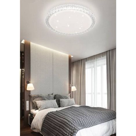 TrAdE Shop Traesio - Plafoniera Lampadario Da Soffitto Luce Led 3 Tonalità Di Luce Dimmerabile C24-3c - (1/5)