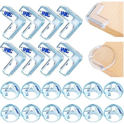 Protection Coin de Table, 20pcs protecteurs de coin transparent,Protections d'Angles, Anti-Chocs Protege de Coins pour Tables et Tout Meubles Pointus pour enfants et bébés (1/5)