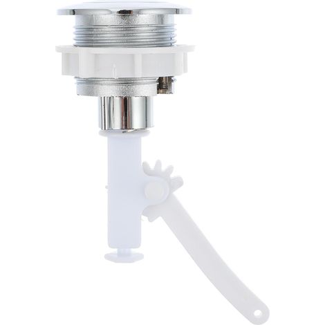 Bouton-poussoir Étanche pour Chasse D'eau Simple en Abs Argenté (1/5)