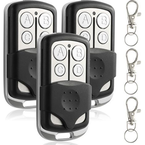 Telecomando universale wireless a 433 MHz per porte da garage e cancelli – 3 pezzi (1/5)