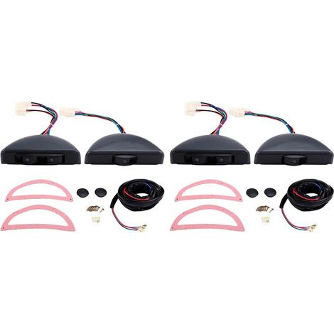 Adecuado para dos interruptores de elevalunas eléctricos de 12 V, accesorios de interruptor de elevalunas de reemplazo, tipo gancho, dos puertas, tres interruptores.