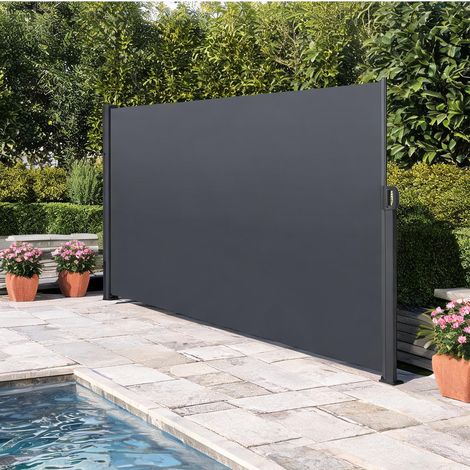 Store latéral déroulant 180 x 300 cm gris 180 x 300 x 70,9 cm (1/5)