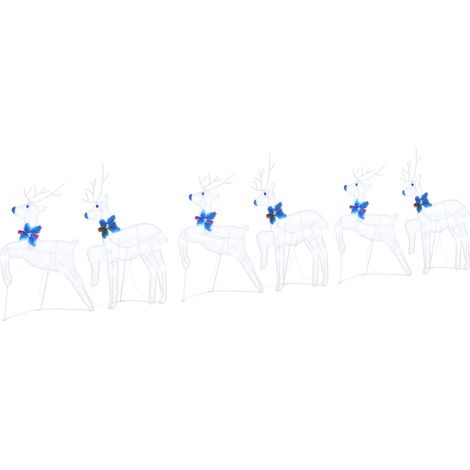 Rennes LED 6 pcs Blanc tissu
