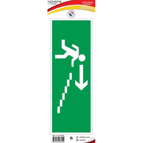 Panneau Escalier descente droite - Vinyle adhésif 330x120mm - 4036250