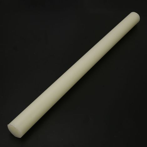 Hochwertiger runder Nylon-Kunststoffstab, weiß, Durchmesser 20/35 mm, Länge 500 mm (35 x 500 mm) (1/5)