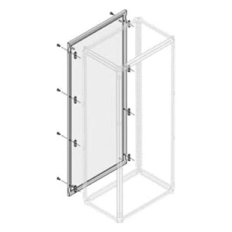 Pannello laterale esterno ip65 in acciaio verniciato ral7035 h2000×l400 mm abb ppeb2046