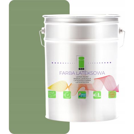 Latex-Wandfarbe für Innenräume, olivgrün, 5 l, Polen (1/5)