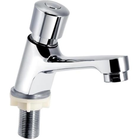 Lavabo Mitigeur Temporisé Pour Salle De Bain Fermeture Automatique économie D'eau Robinet Lave Main (1/5)