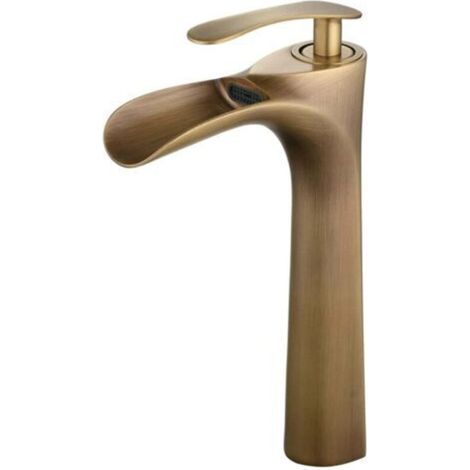 [NON UTILIZZATO] Robinet de Salle de Bains pour Les Lavabos antique laiton Haut Robinet de Lavabo Mitigeur