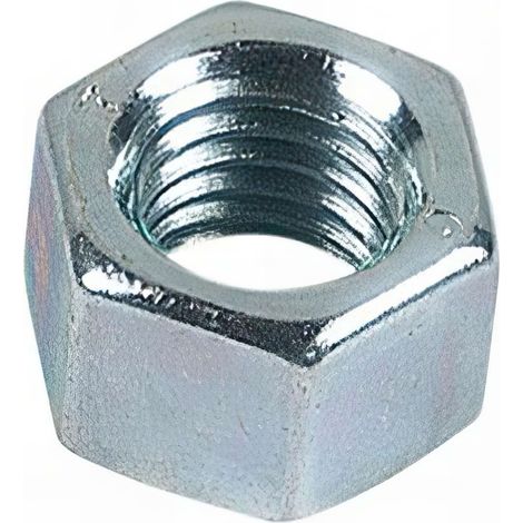 Ecrou hexagonal haut M10 mm Zingué - Boite de 500 pcs - Fixtout 09091002B