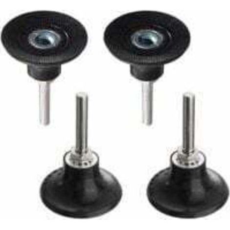 Plateaux de Polissage 50mm Disc Pad Support de Disque Abrasif de Ponçage Mandrin Polissage avec Tige de 1/4 '' Porte-Disque Rondes à Verrouillage Changement Rapide pour Outil Rotatif LO-Ron