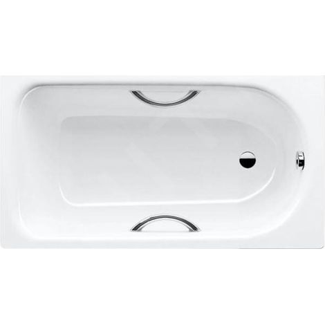 Kaldewei Advantage - Baignoire rectangulaire Saniform Plus Star 344, 140x75 cm, avec trous pour poignées, blanc 134400010001 (1/2)