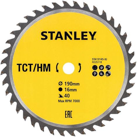 LAMA PER SEGA CIRCOLARE 'DENTI MEDI' ø 170 mm - foro 16 mm