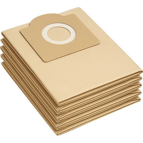 Lot de 5 sacs pour aspirateur compatibles avec Karcher WD3 - MV3 A 2204 6.959-130.0 se4001 (sacs à poussière de qualité supérieure). (1/3)