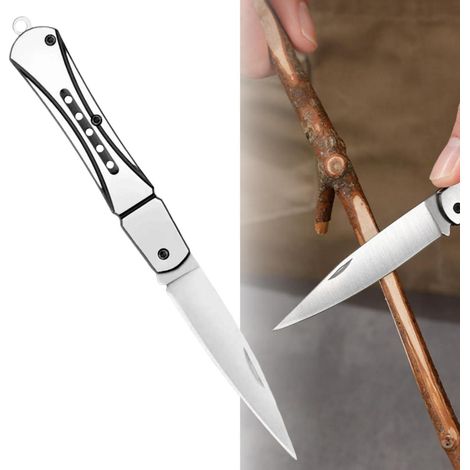 Klappmesser Edelstahl leicht & robust für Outdoor, Camping, Wandern