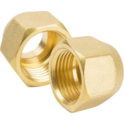 Lot de 2 écrous de raccordement 1/2" pour climatisation - Écrou-raccord Split - Tube de 1/2" pour montage de climatiseurs split (1/5)