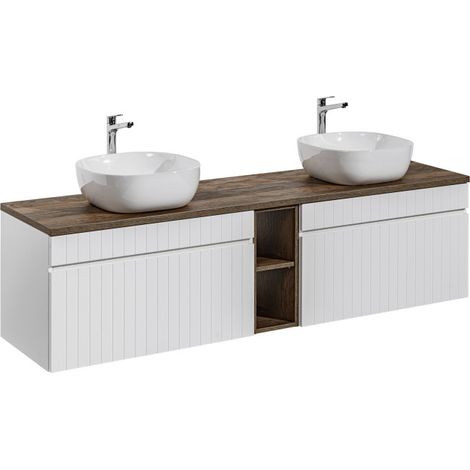 Meubles vasques à poser - 180 cm - Emblematic White - Livraison gratuite (1/5)