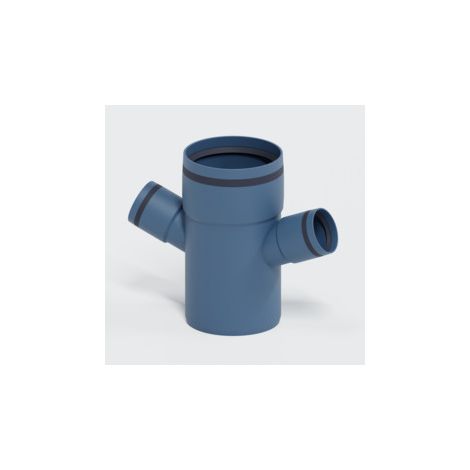 PoloPlast POLO KAL XS Doppelabzweig DN 110/50/50, 67,5 Grad, Horizontal