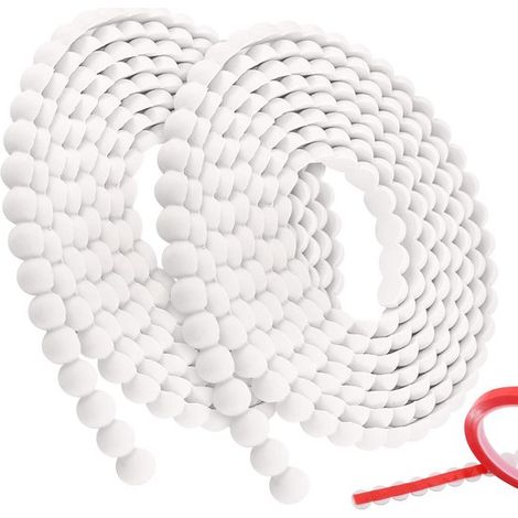 Confezione da 2 strisce decorative murali flessibili autoadesive con perline, lunghe 3 metri. (1/5)
