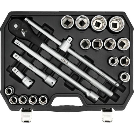 Steckschlüssel-Satz 3/4" 21-tlg. mit Ratsche