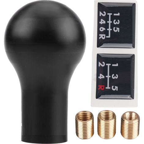 Pommeau de levier de vitesse manuel automatique à 5 vitesses pour Mitsubishi Lancer V3/EVO (noir) (1/5)