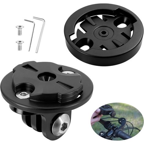 Support pour ordinateur de vélo Gopro - Adaptateur universel Combo pour Gopro - Compatible avec Garmin Edge - Support de caméra - Espacement des trous : 22 mm (prise + femelle) (1/5)