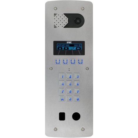 Platine vidéo à défilement 2VOICE 2 lignes 2 perçage T25 - Inox URMET D83/I2L