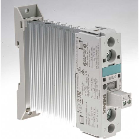 Relais statique Siemens, 20 A, Rail DIN, 24 V c.c., 460 V ( Prix pour 1 )