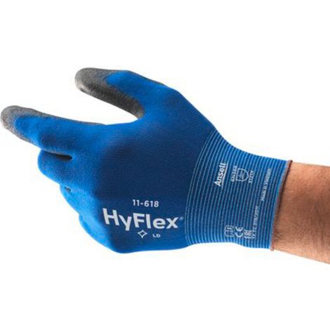 Ansell 11618090 HyFlex® Nylon Arbeitshandschuh Größe (Handschuhe): 9 EN 388:2016, EN 420-2003, EN 38 (1/4)