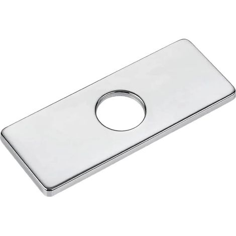 Lot de 6 plaques recouvrement robinet en acier inoxydable pour (1/5)
