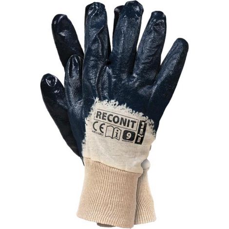 Arbeitshandschuhe mit Nitril - Beschichtung Gr. 10 blau