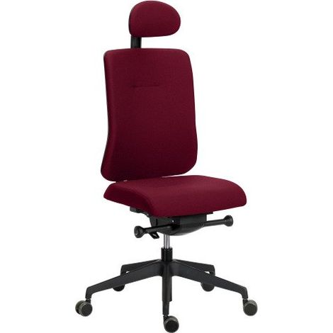 Chaise de bureau Ofys tissu avec appui-tête - Bordeaux - Maxiburo (1/5)