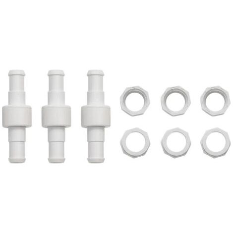 Ineasicer Poolreiniger Schlauch Kugelgelenk-Drehgelenk D20 Ersatz für Polaris 180 280 380 3900 Poolreiniger Kugelgelenk-Drehgelenk D20 D15 3er-Set in Weiß (1/5)