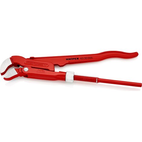 KNIPEX 83 30 005 Giratubi con ganasce ad "S" rossa, verniciata a polvere 245 mm