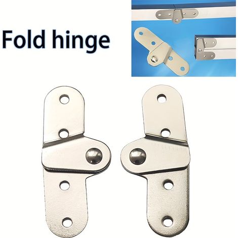 Kit de remplacement de 2 charnières d'échelle pour échelles de grenier et échelles à marches. Quincaillerie polyvalente pour une installation facile, adaptée à divers besoins. (1/5)