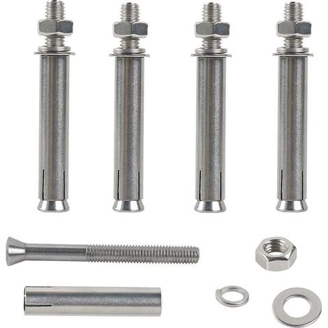 M6x70mm Boulons à Expansion Hex Vis D'expansion Acier Inoxydable 304 Cheville Beton Lourd Devoir Ancrages de Fixation pour la Construction Murale 6pcs