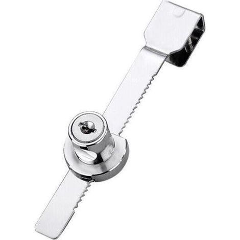 Serrure pour vitrine coulissante avec clé (1 pièce) (1/5)