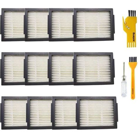 Paquete de 12 filtros de repuesto para la aspiradora robot iRobot Roomba i7, i7+, E5, E6 y E7 (1/4)
