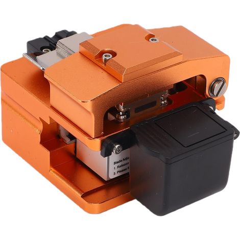 FTTH-Glasfaser-Schneidegerät, hohe Präzision, Winkel unter 0,5°, 3-in-1-Halterung für ummantelte Glasfaserkabel von 250 µm bis 900 µm mit integrierter Skala, Rückstellfunktion (1/5)