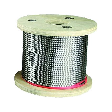 Itar – Câble métallique inox 316 souple 25m – Diamètre 6mm – Pour garde-corps en espaces confinés – Charge maximale élevée