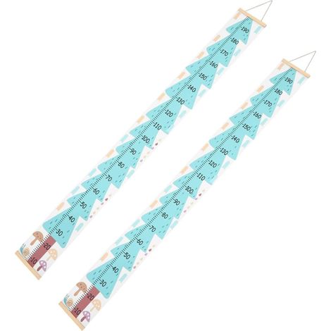 2pièces Lot de Toises Murales pour Garçon Fille Outil de Mesure pour Garçon Fille Design Minimaliste pour Chambre (1/5)