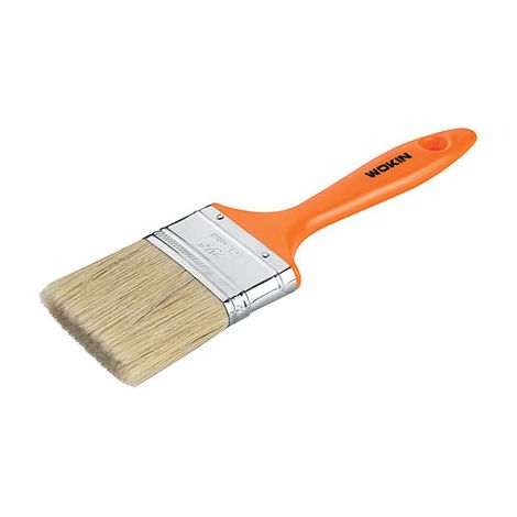 PENNELLESSA MANICO PLASTICA 3506 WOKIN - SETOLA BIONDA MM 50X50 350620- 12 pezzi