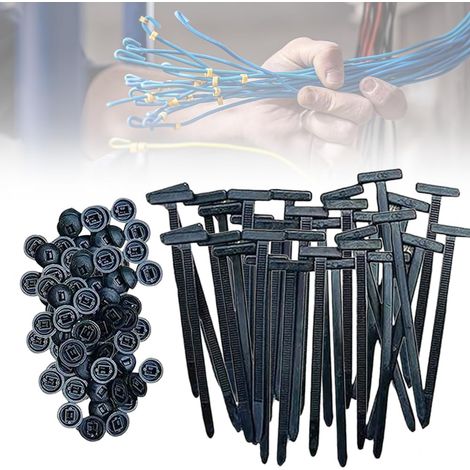 (50 Pcs) Serre Cable,2025 Neu Attaches Autobloquantes Universelles en Nylon Rivets en Plastique pour Réparation Automobile, Fixation Rapide et Trou (1/5)