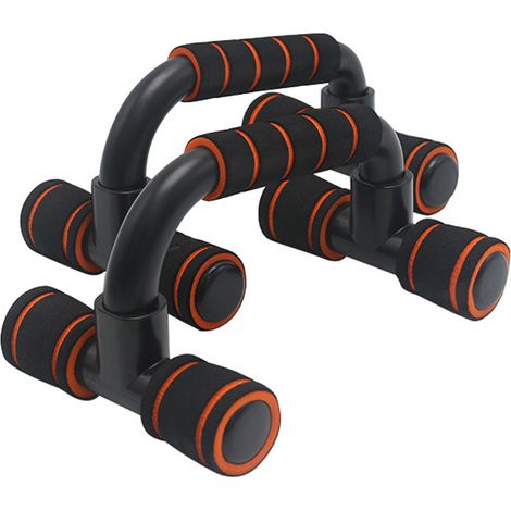 Barres de pompes, équipement de fitness pour salle de sport, 1 paire de poignées de pompes avec revêtement en mousse rembourrée et structure robuste antidérapante, pour hommes et femmes (1/5)