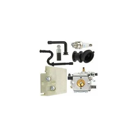 FENOPLASTICAKit carburateur pour Stihl 026 MS260 MS240 240, équipé d'un carburateur Walbro WT-194, de bougies d'allumage, d'un filtre à air et d'un moteur TRIMEC. (1/4)