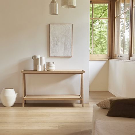 Tikamoon Pola Console en chêne H 74 cm × L 130 cm × P 39 cm (1/5)