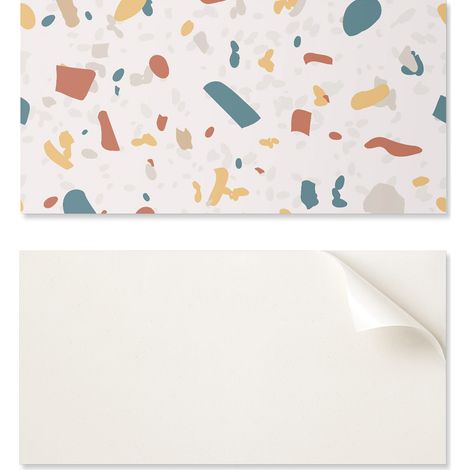 Panel decorativo con gr谩ficos, 100x50 cm, dise帽o abstracto con formas.