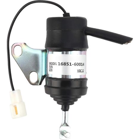 Électrovanne de coupure de flamme 12 V CC, interrupteur de commande de remplacement pour petites pelles et tracteurs Kubota (1/5)
