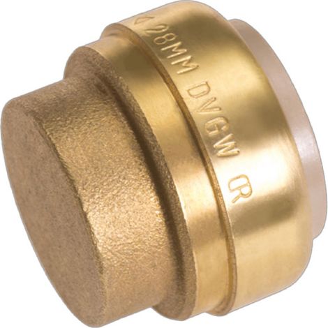 Ibp Bänninger – Bouchon B Push à clipser Ø18 – Raccord de robinetterie pour tubes cuivre – Installation rapide sans flamme – Applications en rénovation (1/4)